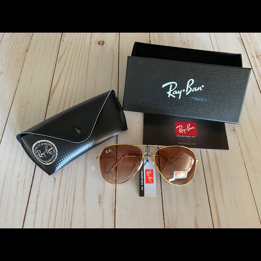 Sunglasses- Gold Frame with Brown Lenses